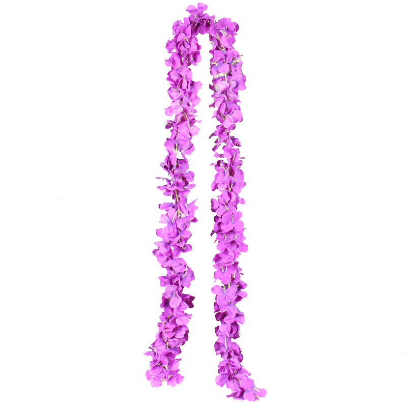紫罗兰绣球花藤条装饰花串