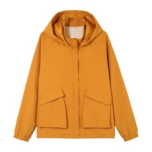 女夹克外套春秋冬2026新款爆款妈妈秋冬加绒加厚休闲短款连帽风衣