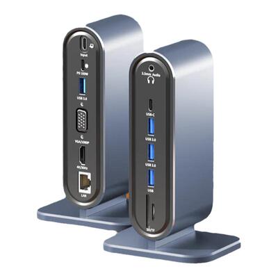 桌面扩展坞适用苹果MacBookAir笔记本电脑多功能转接头pro扩展typec拓展坞usb转换器minim4双HDMI网口M2雷电3