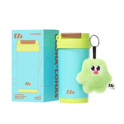 uooha乐活双饮咖啡杯高颜值水杯