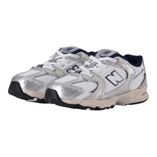 New Balance nb童鞋男女0-4岁小童秋冬新款银色革面运动鞋IZ530GN
