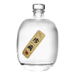 高档玻璃酒瓶一斤装白酒瓶空瓶酒坛子泡酒瓶自酿密封家用储酒定制