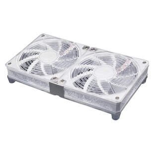 华顾路由器散热风扇USB5V光猫散热底座炫彩灯效usb散热快低耗静音