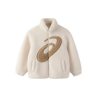 亚瑟士童装秋冬款儿童羊羔绒外套男女童保暖抗静电开衫卫衣加厚