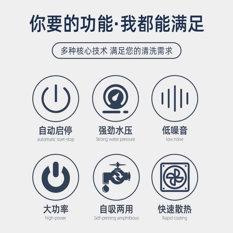 施展商用汽柴油洗车机 超高压动力清洗机188手电启动刷车泵水枪