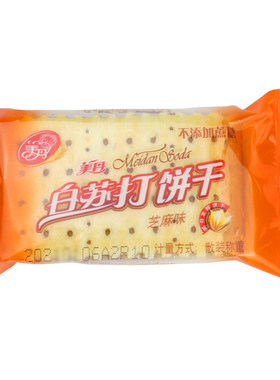 美丹无蔗糖鲜葱芝麻味苏打饼干