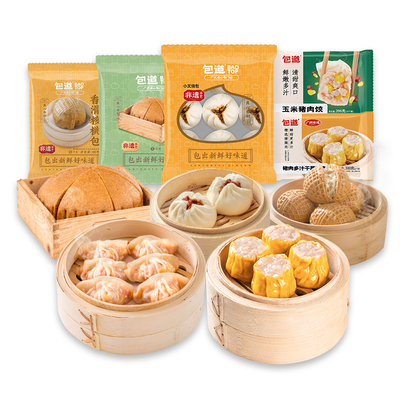 包道鲜肉干蒸烧卖组合1800g6包