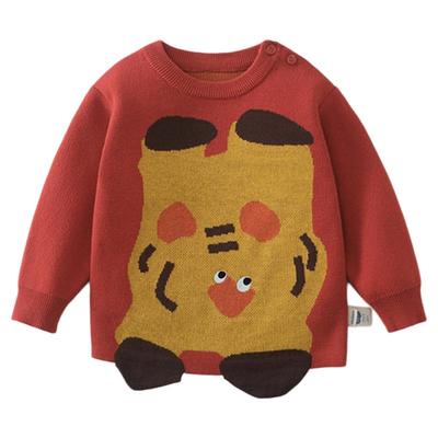 齐齐熊宝宝秋冬圆领毛衣针织衫女