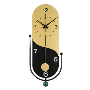 钟表挂钟客厅创意装饰摇摆时钟现代简约时尚个性潮流家用网红挂饰