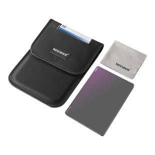 NEEWER/纽尔 矩形ND1.2/1.8 GND8减光镜1/4黑柔滤镜柔焦镜UV保护镜蓝色拉丝电影特效4x5.65