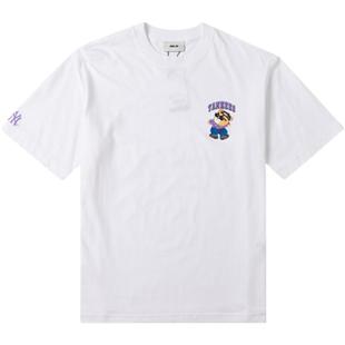 【自营】MLBT恤男女装皱眉熊系列新款情侣运动服休闲宽松短袖上衣