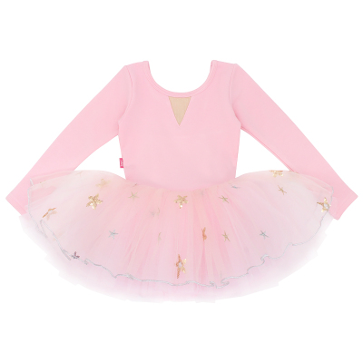 偲珂莉女童练功服纯棉长袖舞蹈服