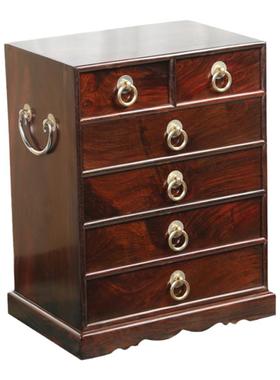 大红酸枝中式风珠宝送礼饰品盒