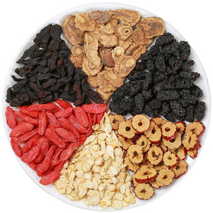 人参枸杞五宝茶桑葚六宝熬夜疲劳男女补气养血肾精中药材养生茶包