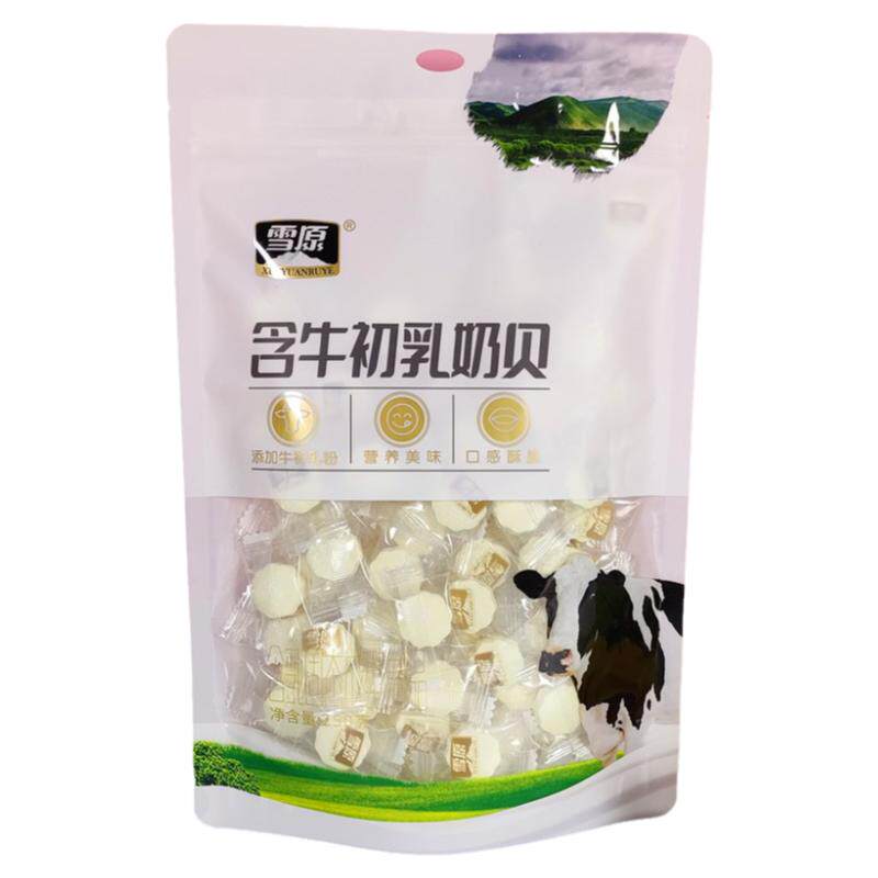 雪原奶贝内蒙古特产原味含牛初乳干吃奶片奶制品儿童零食250克装