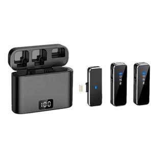 无线领夹麦克风直播专用收音麦器主播vlog降噪手机1拖2口随身话筒