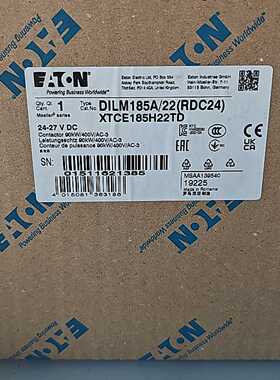 议价伊顿穆勒DILM185A/22(RDC24)大电流接触器UL认证CSA认证齐全