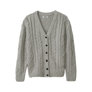 ROLAROLA春羊毛慵懒风针织开衫宽松休闲百搭长袖上衣外套女