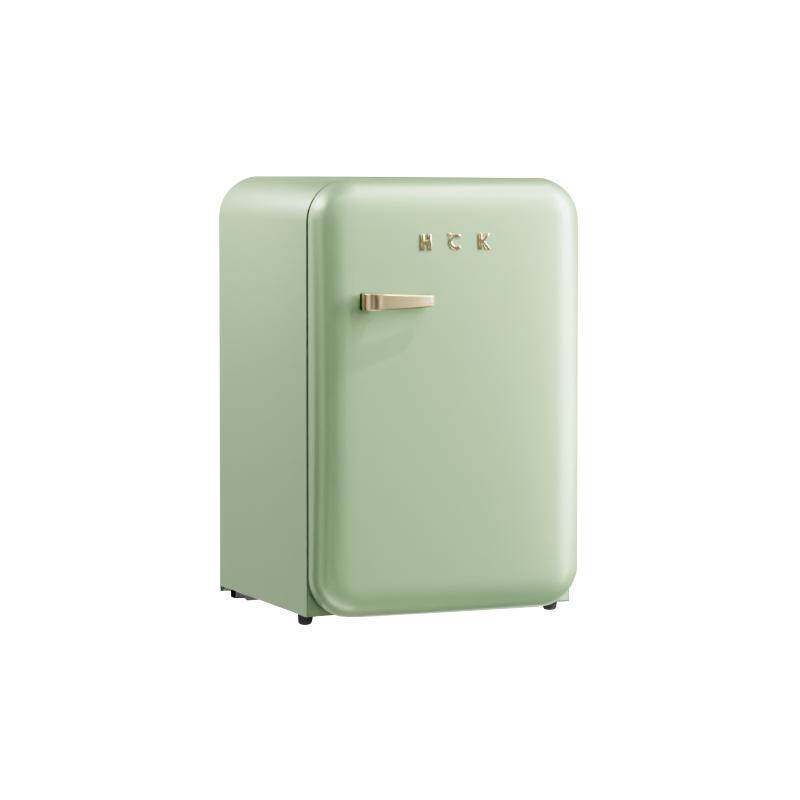 哈士奇复古冰箱高颜值小型家用冷冻冷藏红色绿色奶油迷你小冰箱
