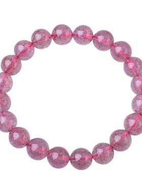 杭州灵隐正缘天然草莓晶手串女款