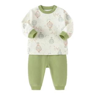 【商场同款】巴拉巴拉婴儿冬衣套装男女宝宝长袖分体睡衣高腰护肚