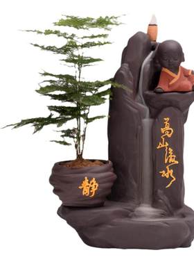 新款禅意古风倒流香炉大号景观