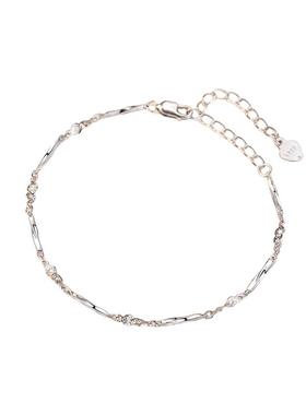 莫比乌斯纯银情侣手链女生日礼物