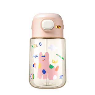 物生物ppsu儿童水杯夏日幼儿园学生宝宝食品级耐高温塑料吸管杯子