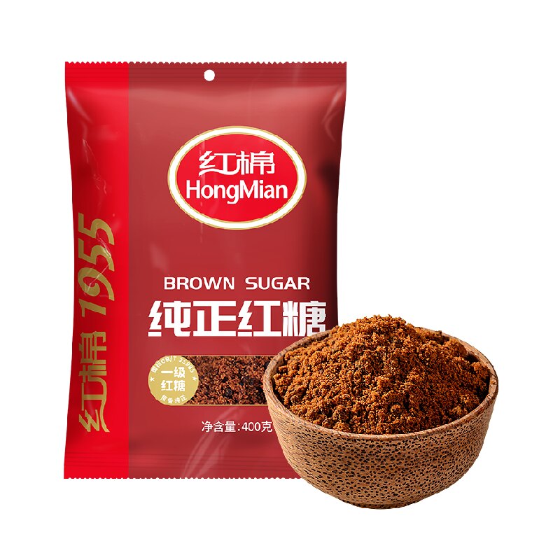 红棉红糖纯正老红糖粉甘蔗土红糖