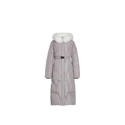 ochirly欧时力毛领腰带羽绒外套