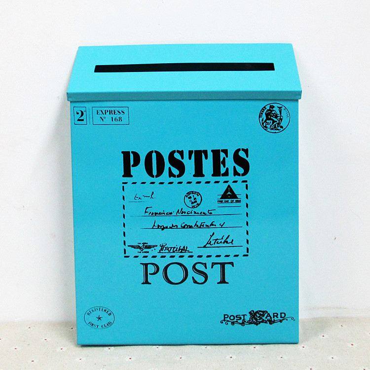 复古邮箱铁皮信箱挂墙壁饰墙壁道具家居装饰墙面拍摄意见箱邮筒