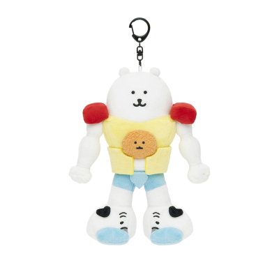 自嘲熊合体机甲熊毛绒玩偶挂件