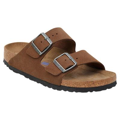 BIRKENSTOCK勃肯绒面革软底拖鞋