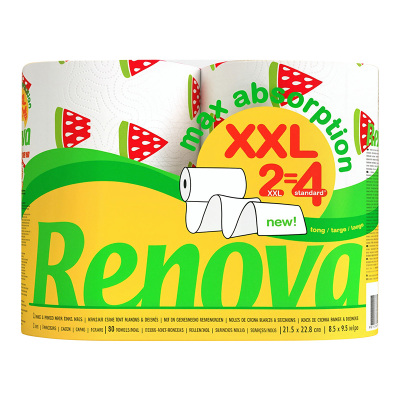 Renova葡萄牙印花厨房纸2卷