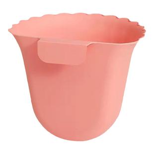 厨房壁挂式垃圾桶卫生间柜门悬挂橱柜门花边纸篓家用高颜值收纳桶