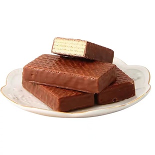 威化饼干俄罗斯风味大奶牛巧克力年礼威化独立包装办公室解馋零食