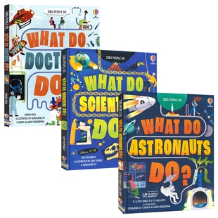 Usborne What Do Astronauts Scientists Doctors Do 尤斯伯恩 宇航员 科学家 医生是做什么的 青少年百科科普读物 英文原版图书