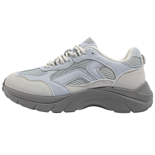 鮀品阿甘鞋女款2026春夏季新款百搭运动鞋雾霾蓝厚底增高老爹鞋子