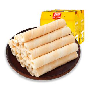 春光食品 海南特产零食椰香酥卷500g×2 礼盒新鲜椰子奶蛋卷夹心