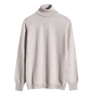 APCSHOP 绒尖高领小樽领长袖修身针织羊绒衫上衣女秋冬季打底内搭