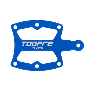 TOOPRE自行车单盘正负齿盘片测量工具 山地车单速牙盘磨损测量器