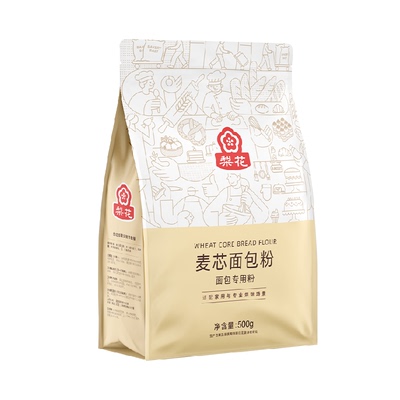 梨花高筋面包粉新手专用500g