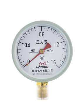 气压水压红旗牌压力表Y-100过检