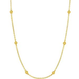 周生生珠宝饰品黄金足金珠珠项链锁骨链95480N计价