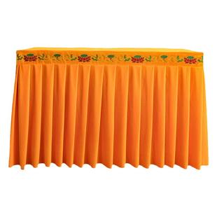 佛桌布莲花刺绣供佛桌布寺庙佛堂供桌香案桌裙罩佛桌布围可定制布