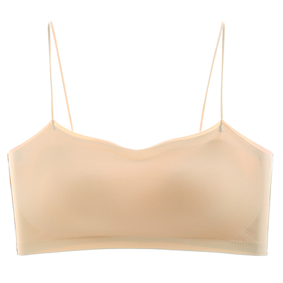 粉底液内衣女细肩带美背抹胸内搭