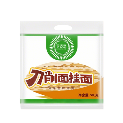 五得利天麦然刀削面900g挂面