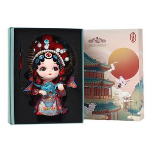中国风礼品北京绢人娃娃京剧人物中国特色礼品送老外手工艺品摆件