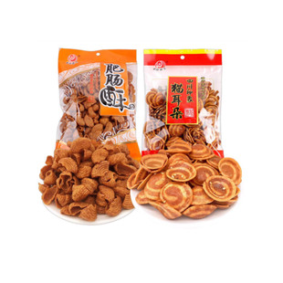 四川吴氏远久肥肠酥猫耳朵藤椒锅巴192g小时候大包装童年零食小吃