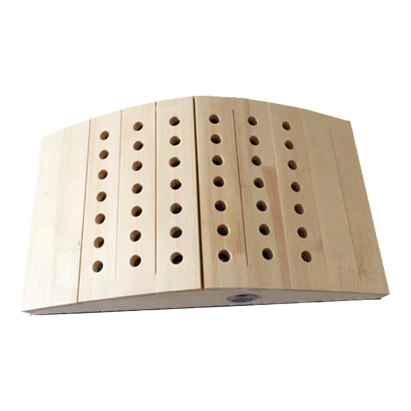 实木多功能艾灸盒全身家用拱型木制艾灸箱腰腹腿部背部随身灸木盒